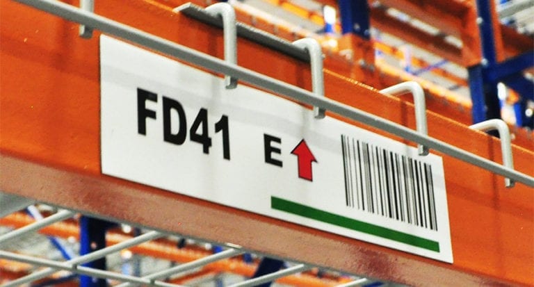 Wire Deck Rack Labels for Pallet Racking - ASG Services